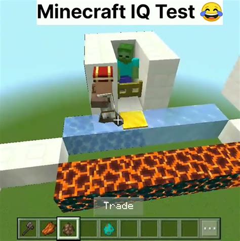 minecraft iq test hard|Minecraft villager iq test.